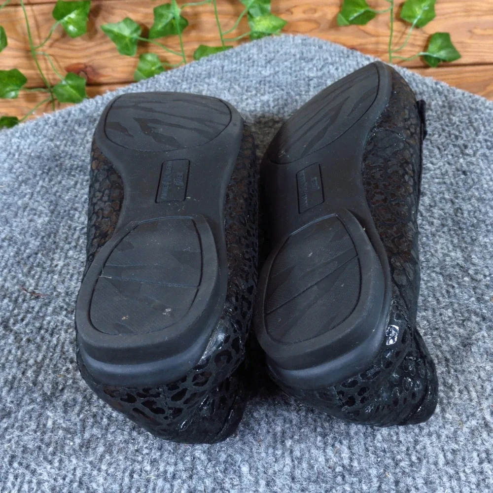 Anne Klein Klarista‎ Women Casual Loafer Size 8 Everyday Black Textured Leather